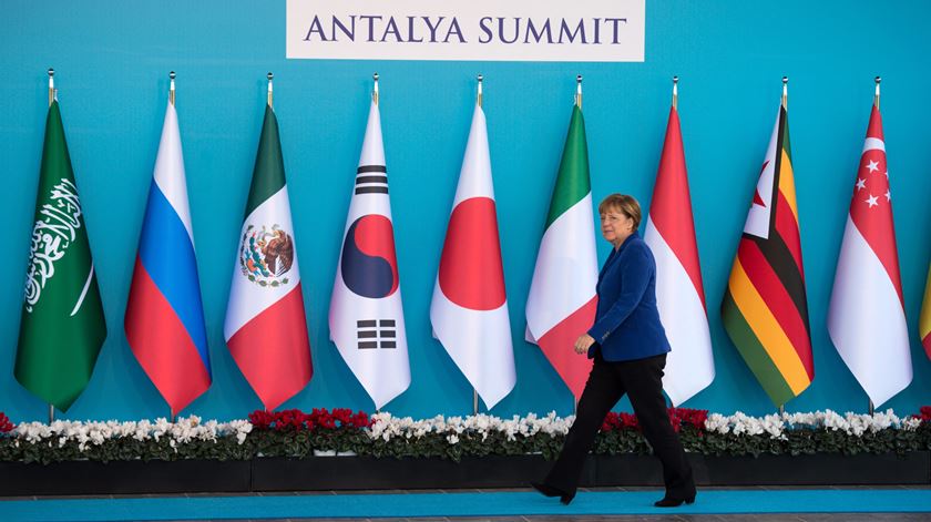 Angela Merkel na cimeira G20. Foto: Bernd Von Jutrczenka/EPA