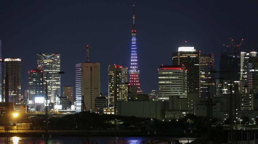 Horizonte da cidade de Tóquio, Japão. Foto: Kimimasa Mayama/EPA