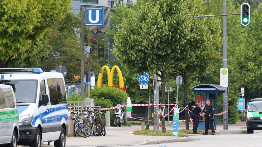 Local do tiroteio em Munique. Foto: EPA