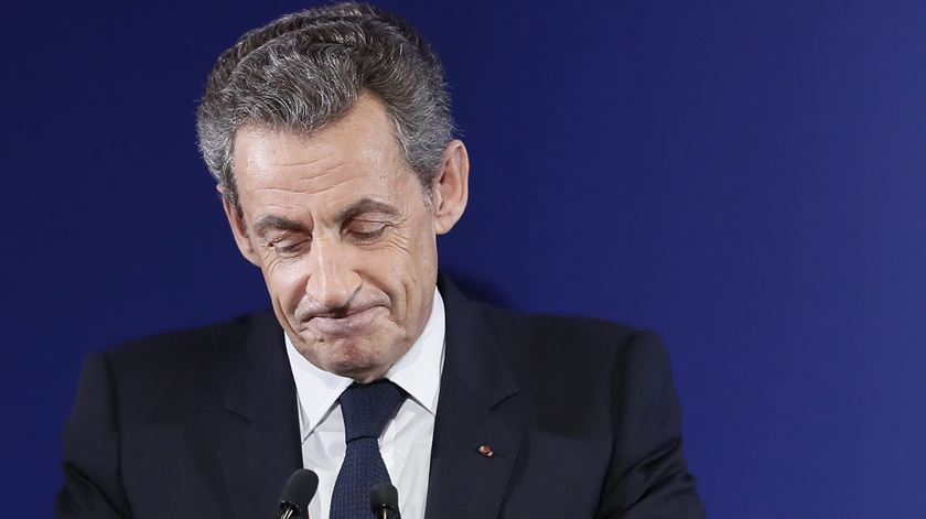 Nicolas Sarkozy arrisca uma pena de 10 anos de prisão. Foto: Ian Langsdon/ EPA