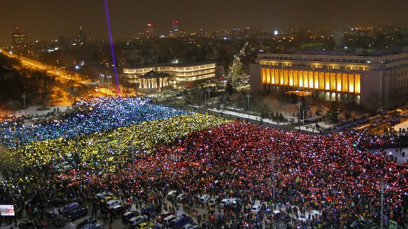 Roménia, protestos (arquivo). Foto: Vlad Chirea/EPA