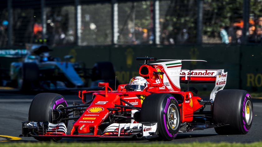 Sebastian Vettel, Ferrari. Srdjan Suki/EPA