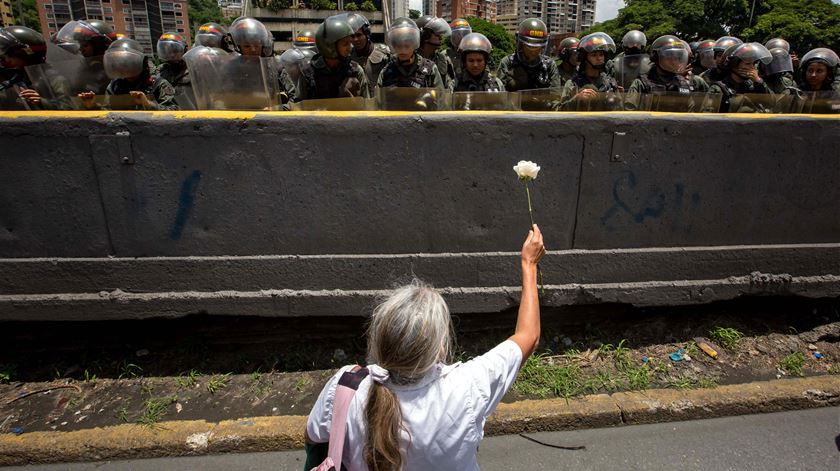 Os protestos são diários contra o Governo de Nicolás Maduro. Foto: Miguel Gutierrez/EPA