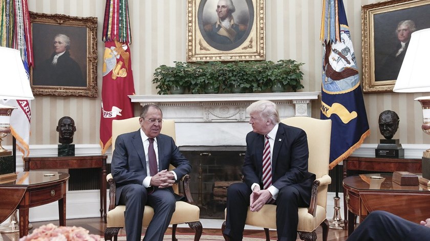Donald Trump e Sergei Lavrov. Foto:  EPA/RUSSIAN FOREIGN MINISTRY