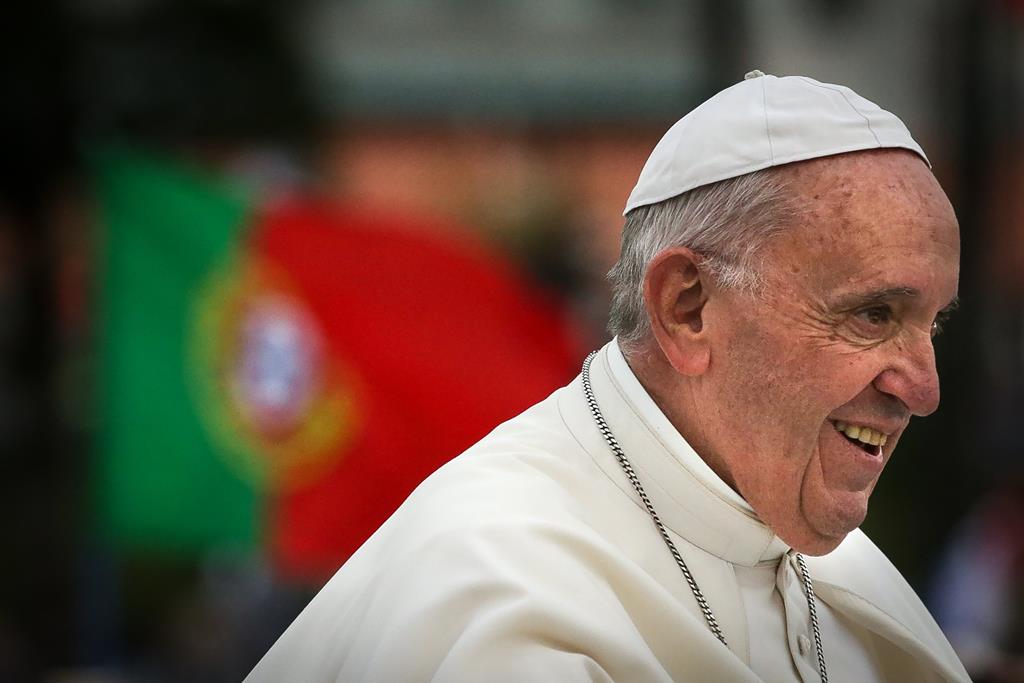 O Papa Francisco esteve em território português em 2017, para o centenário das Aparições, em Fátima. Foto: Mário Cruz/Lusa