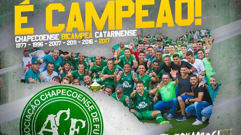 Chapecoense conquista título esdual. Foto: Facebook Chapecoense