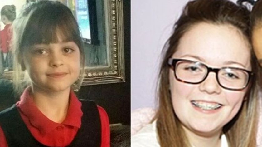 Saffie Rose Roussos, oito anos, e Georgina Callander, 18, estão entre as vítimas do ataque em Manchester. Foto: BBC/DR