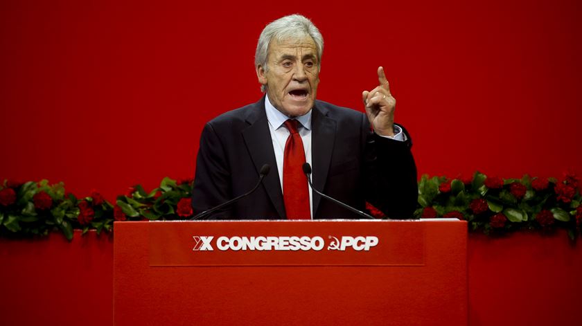 Jerónimo de Sousa exige saída do Euro e renegociação da Dívida. Foto: Mário Cruz/Lusa