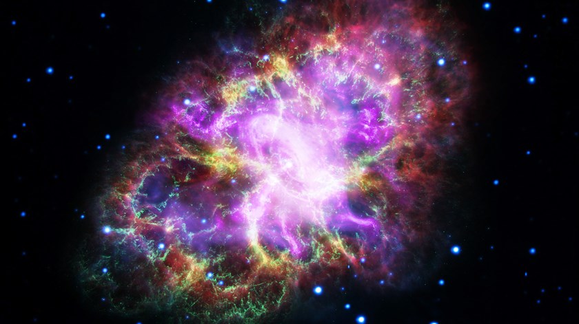 Nebulosa do Caranguejo. Foto: NASA, ESA, NRAO/AUI/NSF and G. Dubner (University of Buenos Aires)/LUSA