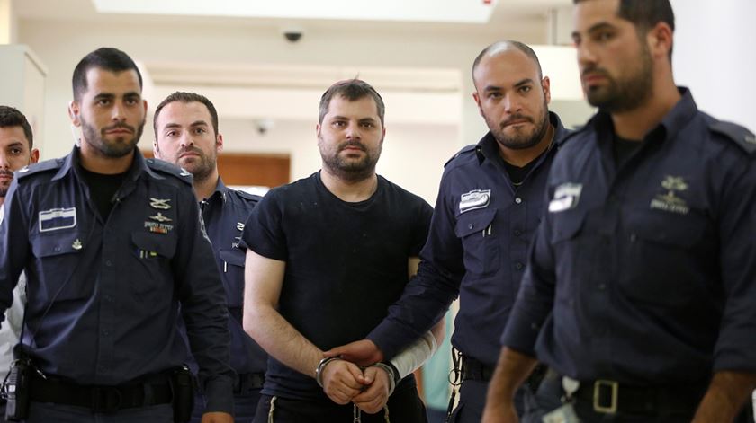 Yosef Chaim Ben-David, condenado por assassinar um jovem palestiniano. Foto: Abir Sultan/EPA
