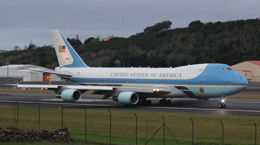 Air Force One na base das Lajes com Obama Fotos - Gonçalo Lopes