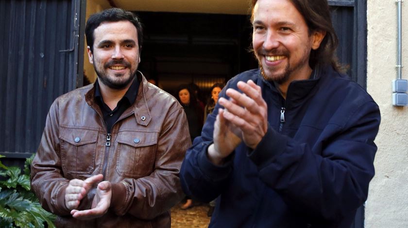 Garzon e Iglesias juntos nas eleições de Junho. Foto: EPA