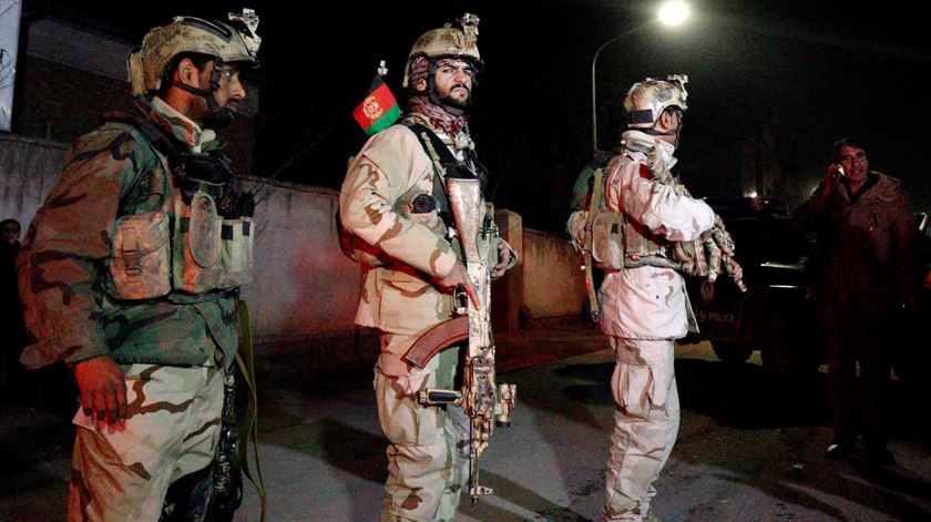 Tropas afegãs alvo de ataque talibã. Foto: EPA (arquivo)