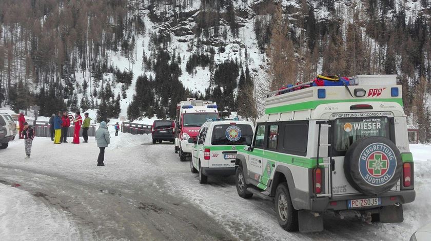 Mau tempo na fronteira alpina tem dado problemas. Foto: EPA