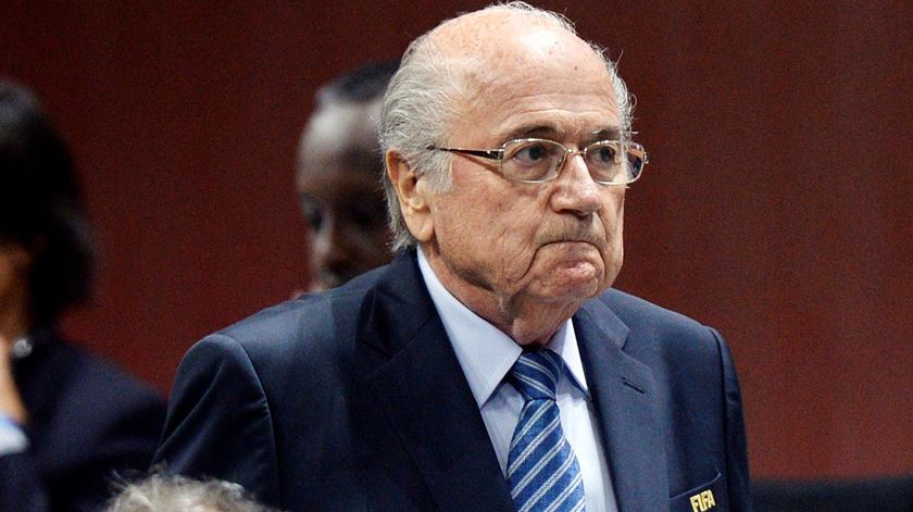 Sepp Blatter foi acusado de corrupção em 2015. Foto: Walter Bieri/EPA