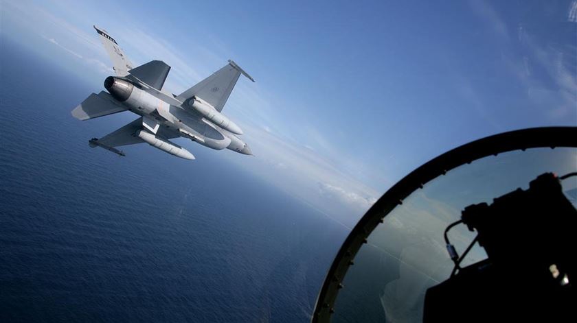 Caça F16. Foto: Força Aérea Portuguesa