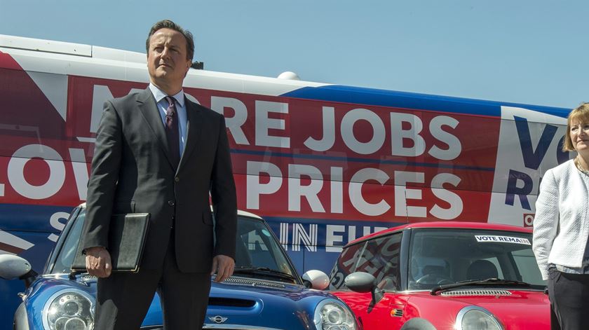 David Cameron tem multiplicado os alertas para os riscos de uma saída da UE. Foto Will Oliver/EPA