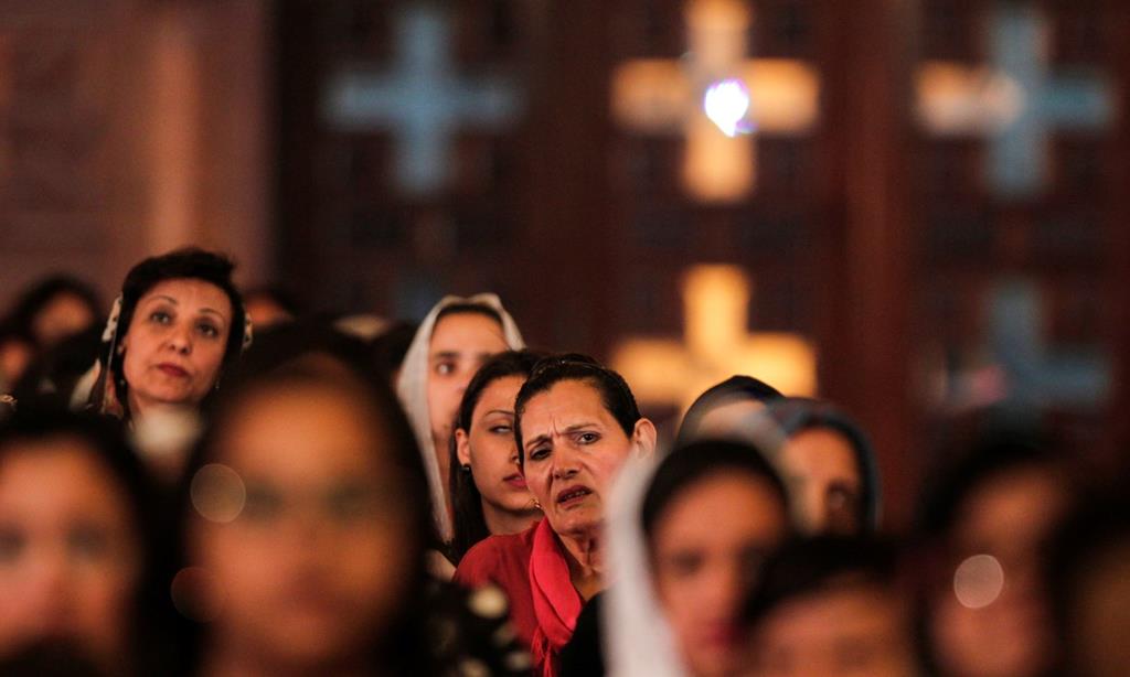 Cristãos coptas no Egipto. Foto: Mohamed Hossam/EPA