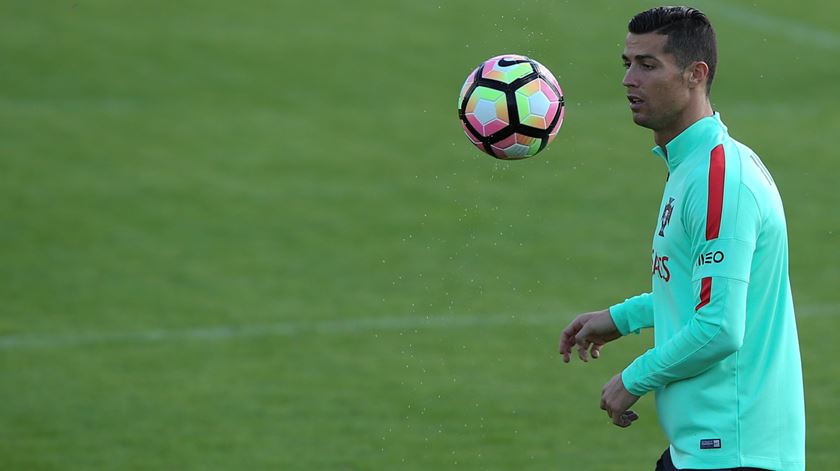 Ronaldo vai jogar na Madeira contra a Suécia. Foto: António Cotrim/Lusa.