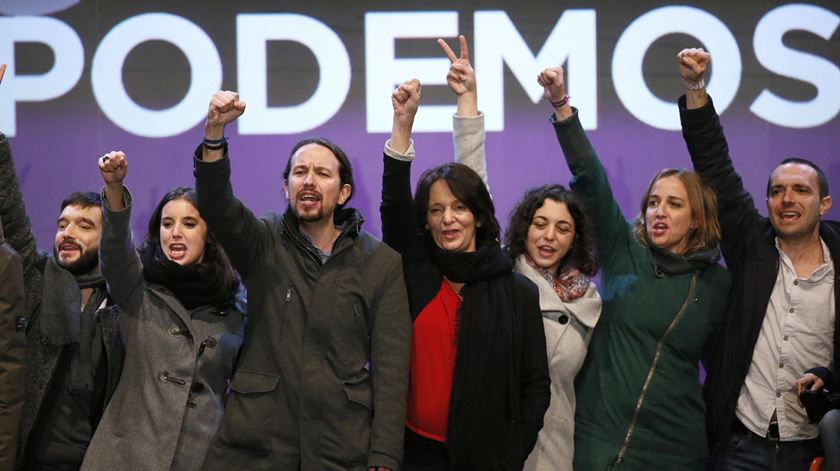 Pablo Iglesias não acredita num Governo de esquerda para já, em Espanha. Foto: Juanjo Martin/EPA