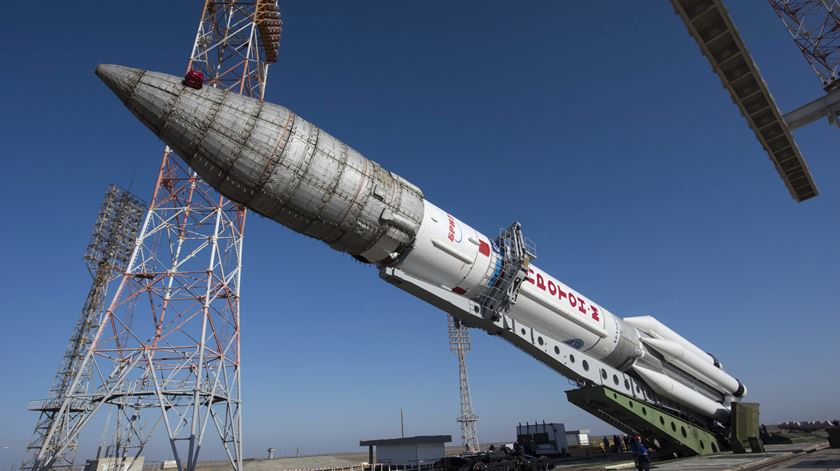 Últimos preparativos, no Cazaquistão, para o lançamento da ExoMars. Foto: ESA/EPA