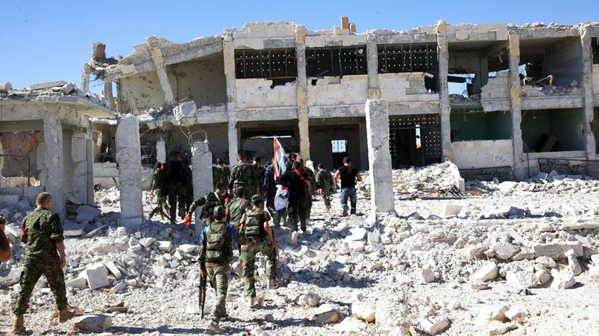 Alepo é uma cidade destruída onde os civis pagam o maior preço nos combates. Foto: SANA