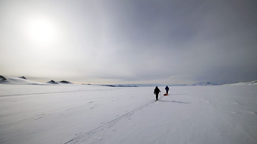 Gelo, neve, antarctica. Foto: Felipe Trueba/ EPA