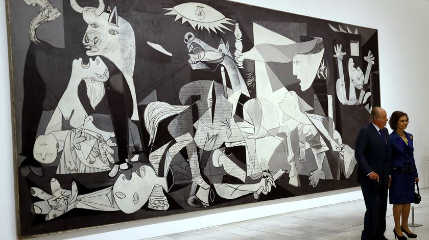Guernica, de Pablo Picasso, uma das grandes referências do museu Rainha Sofia. Foto: Sergio Barrenechea/EPA