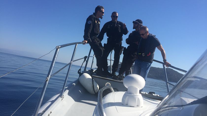 Polícia Marítima em acção no Mediterrâneo no âmbito do Programa FRONTEX Foto: Ana Rodrigues/RR