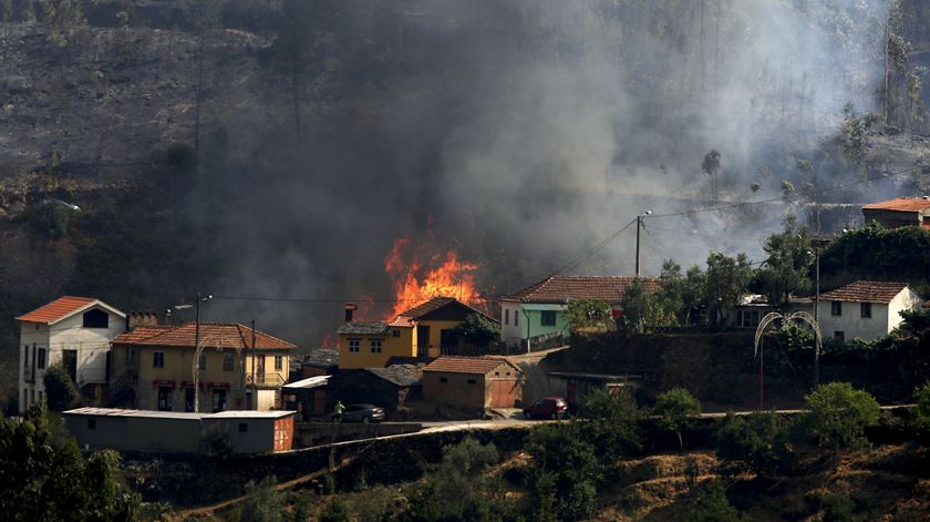 Incêndio em Arouca. Foto: Estela Silva/Lusa