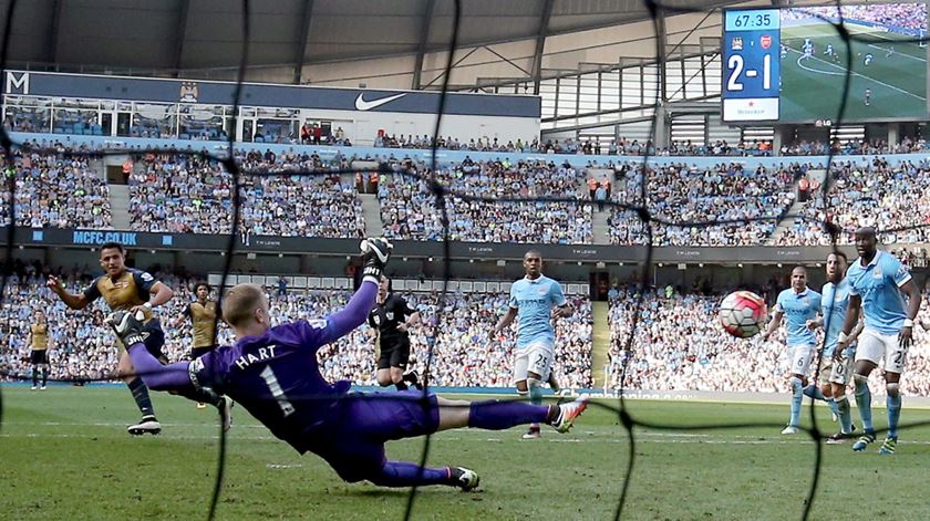 Joe Hart foi o titular da baliza do Manchester City nos últimos anos. Foto: Nigel Roddis/EPA