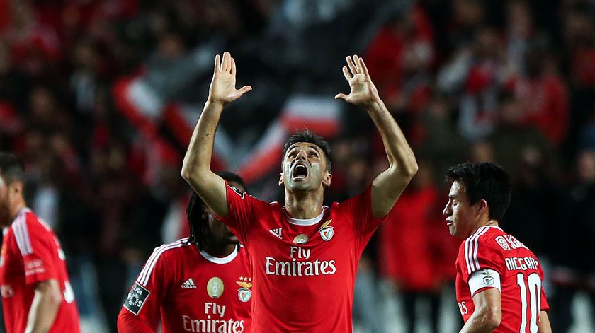 Benfica sagra-se tricampeão. Foto: Manuel de Almeida/Lusa