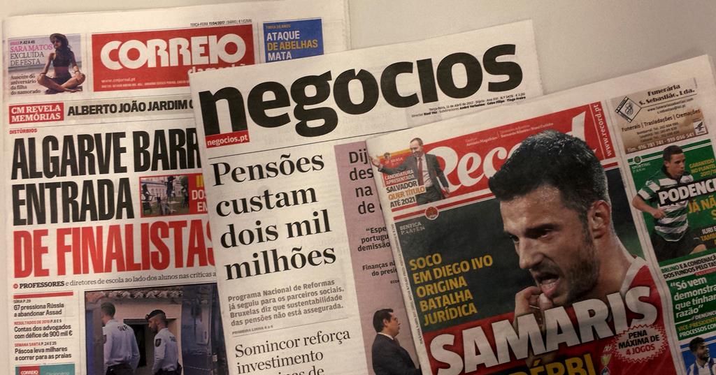 Grupo Cofina é detentor de títulos como Correio da Manhã, Jornal de Negócios e Record. Foto: DR