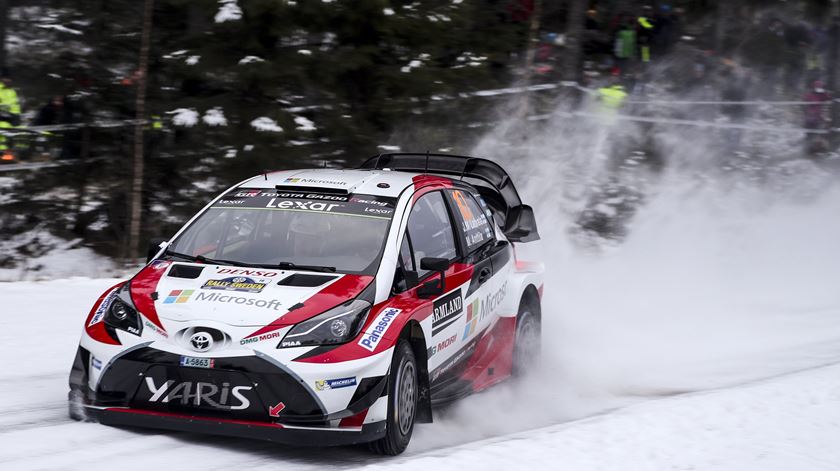 Latvala revela boa adaptação ao Yaris WRC. Foto: Nikos Mitsouras/EPA