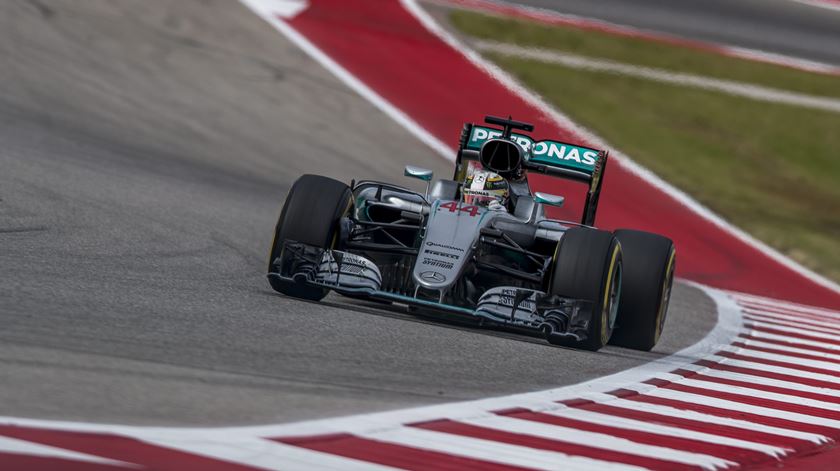 O carro de Lewis Hamilton. Foto: Srdjan Suki/EPA