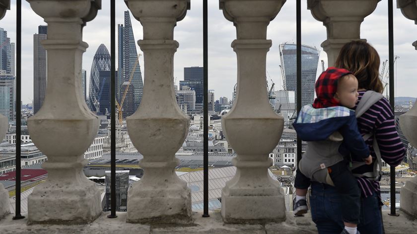 Na City, o coração financeiro de Londres, defende-se o acesso ao mercado livre europeu. Foto: Hannah McKay/EPA