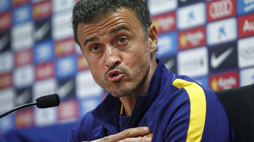 Luis Enrique é o treinador do Barcelona. Foto: Quique Garcia/EPA