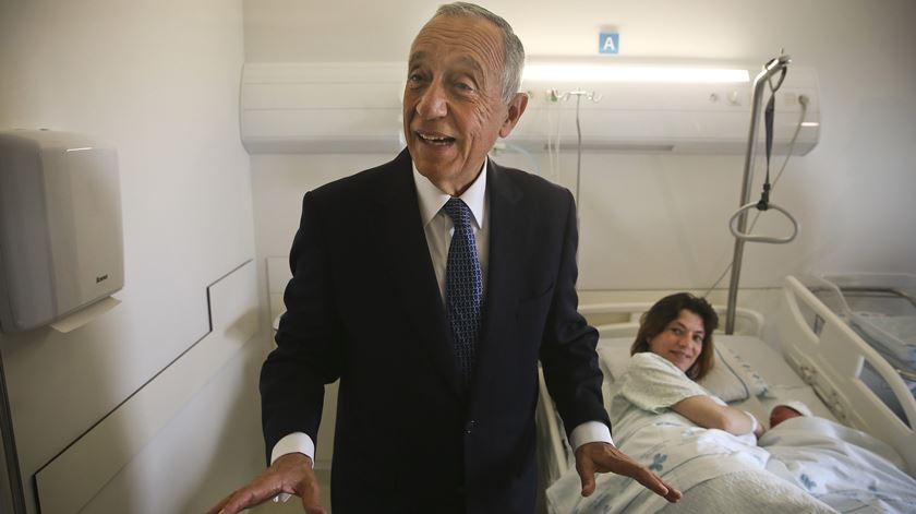 Marcelo Rebelo de Sousa só se pronuncia sobre a eutanásia no último segundo. Foto: Mário Cruz/Lusa