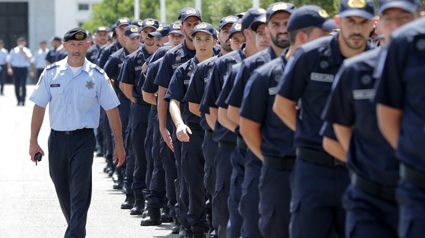 400 novos guardas iniciaram um curso de formação de nove meses. Foto: Manuel de Almeida/ Lusa