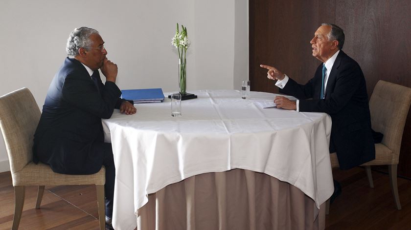 A reunião semanal entre o Presidente da República e o primeiro-ministro decorreu esta sexta-feira, em Évora. Foto: Nuno Veiga/Lusa