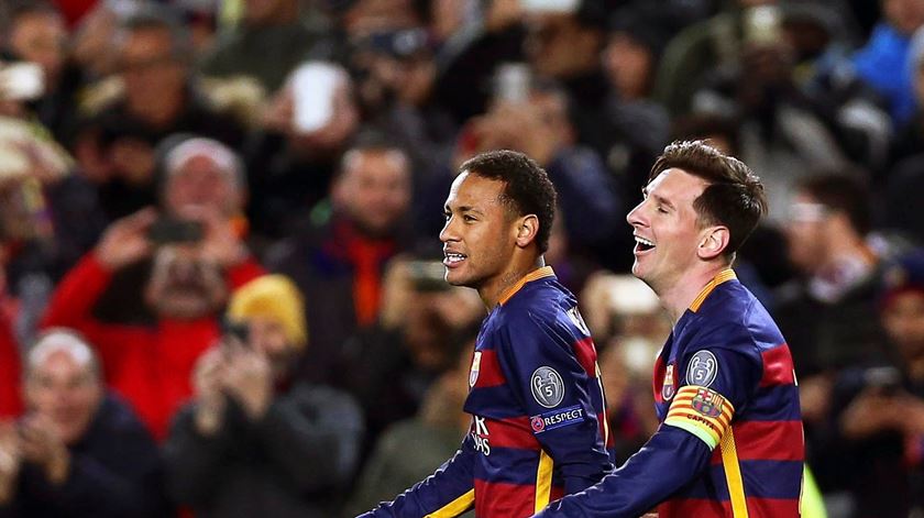 Messi regressou à titularidade no Barça, dois meses depois e fez o gosto ao pé. Foto: Andreu Dalmau/EPA