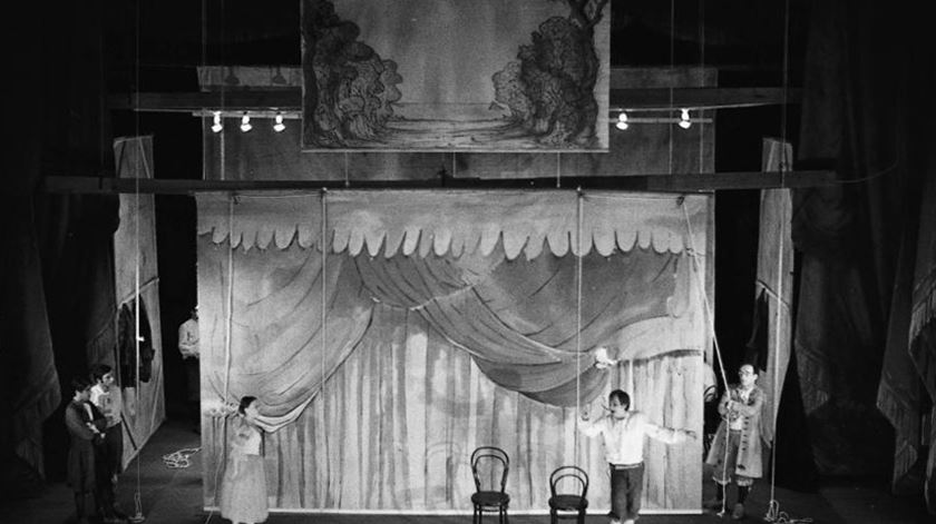 A estreia da Cornucópia: "O Misantropo", de Molière, a 13 de Outubro de 1973. Foto: Paulo Cintra