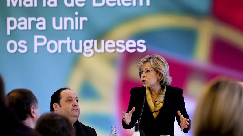 Maria de Belém almoçou com apoiantes em Beja. Foto: Miguel A.Lopes/Lusa