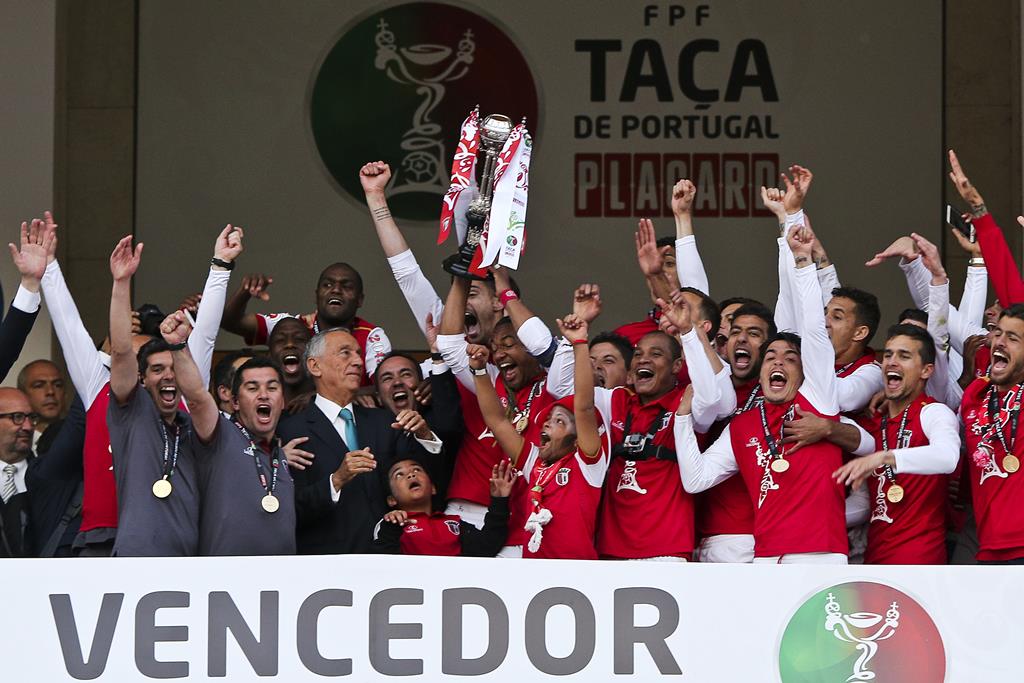 Braga venceu o Porto nos penáltis e venceu o troféu. Foto: Miguel A. Lopes/Lusa
