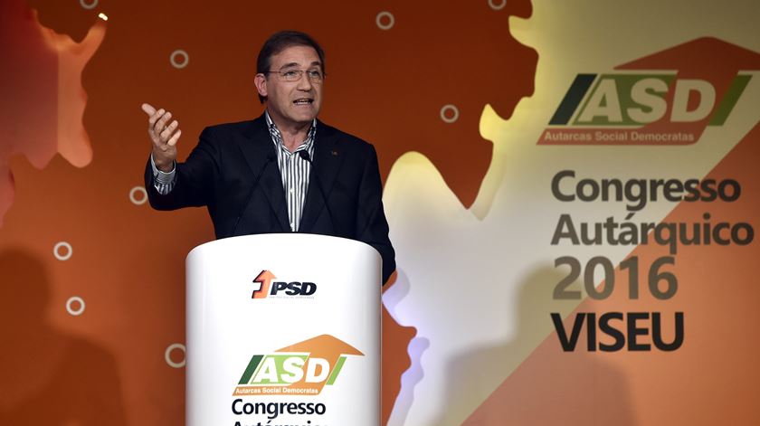 Pedro Passos Coelho no  Congresso Autárquico 2016 em Viseu. Foto: Nuno André Ferreira/Lusa