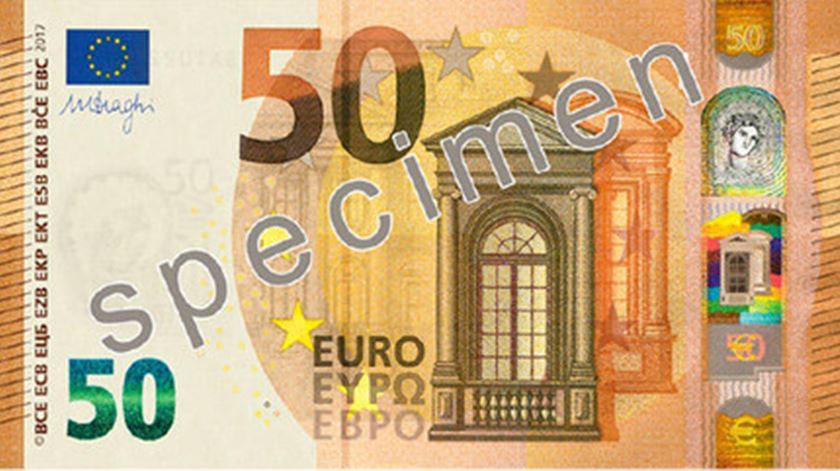 A nova nota de 50 euros