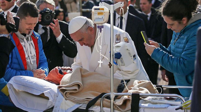 O Papa pede generosidade e gratuidade para com os doentes. Foto: DR