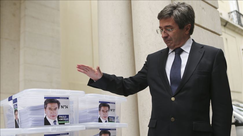 Paulo Morais foi o primeiro a formalizar candidatura a Presidente. Foto: Miguel A. Lopes/Lusa