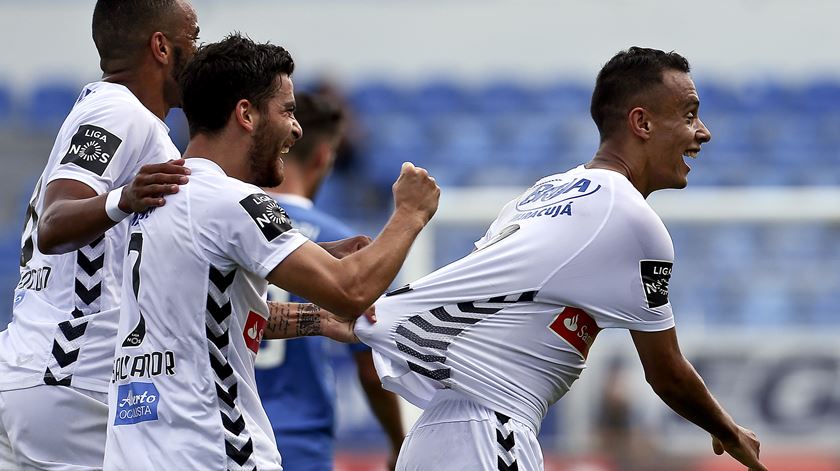 Hamzaoui fez os três golos do Nacional. Foto: Paulo Novais/Lusa