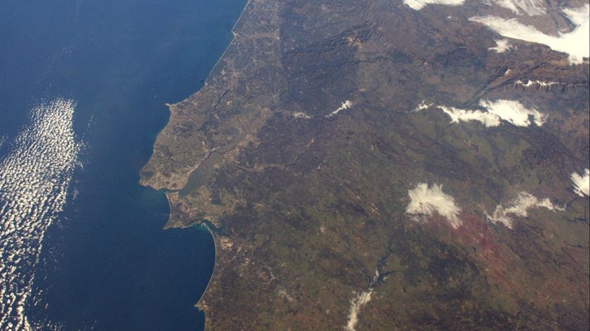 Portugal visto do Espaço. Foto: Thomas Pasquet/ESA/NASA